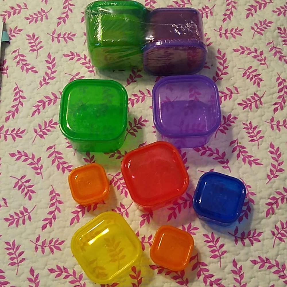 Two sets of 21 Day Fix Food Containers